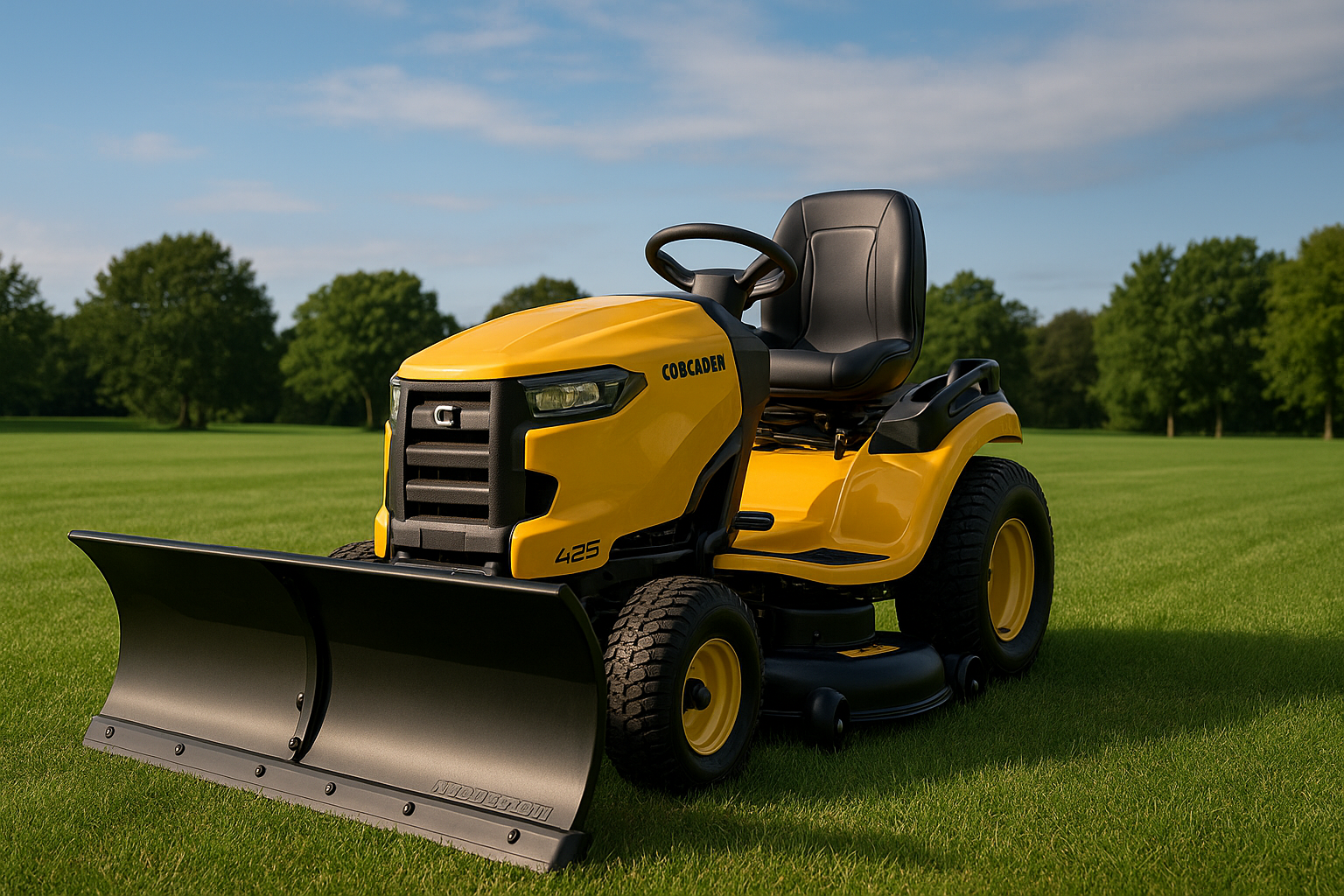 Tracteur à gazon et chasse-neige